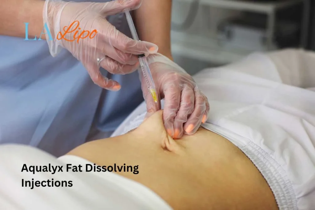 woman having fat dissolving injections Walham Green in the stomach