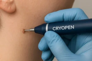 Person receiving skin tag removal Walham Green