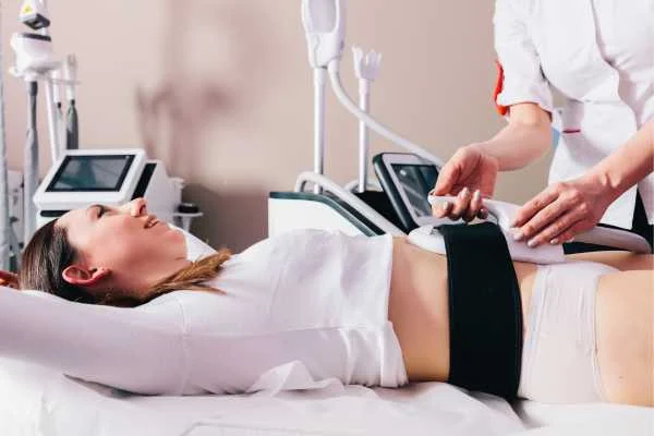 woman having body sculpting to help improve her body image and her mental health Walham Green